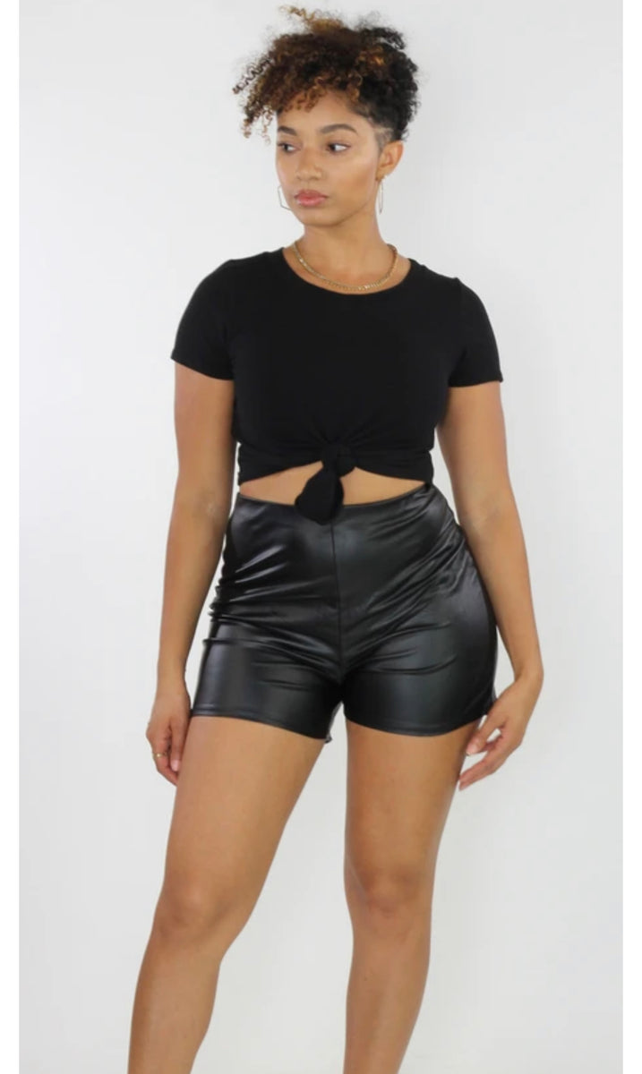 HighWaisted Leather Shorts up to 3X ‼️Great Fabric & Fit‼️Jacket on Si –  Just Be Cute Boutique
