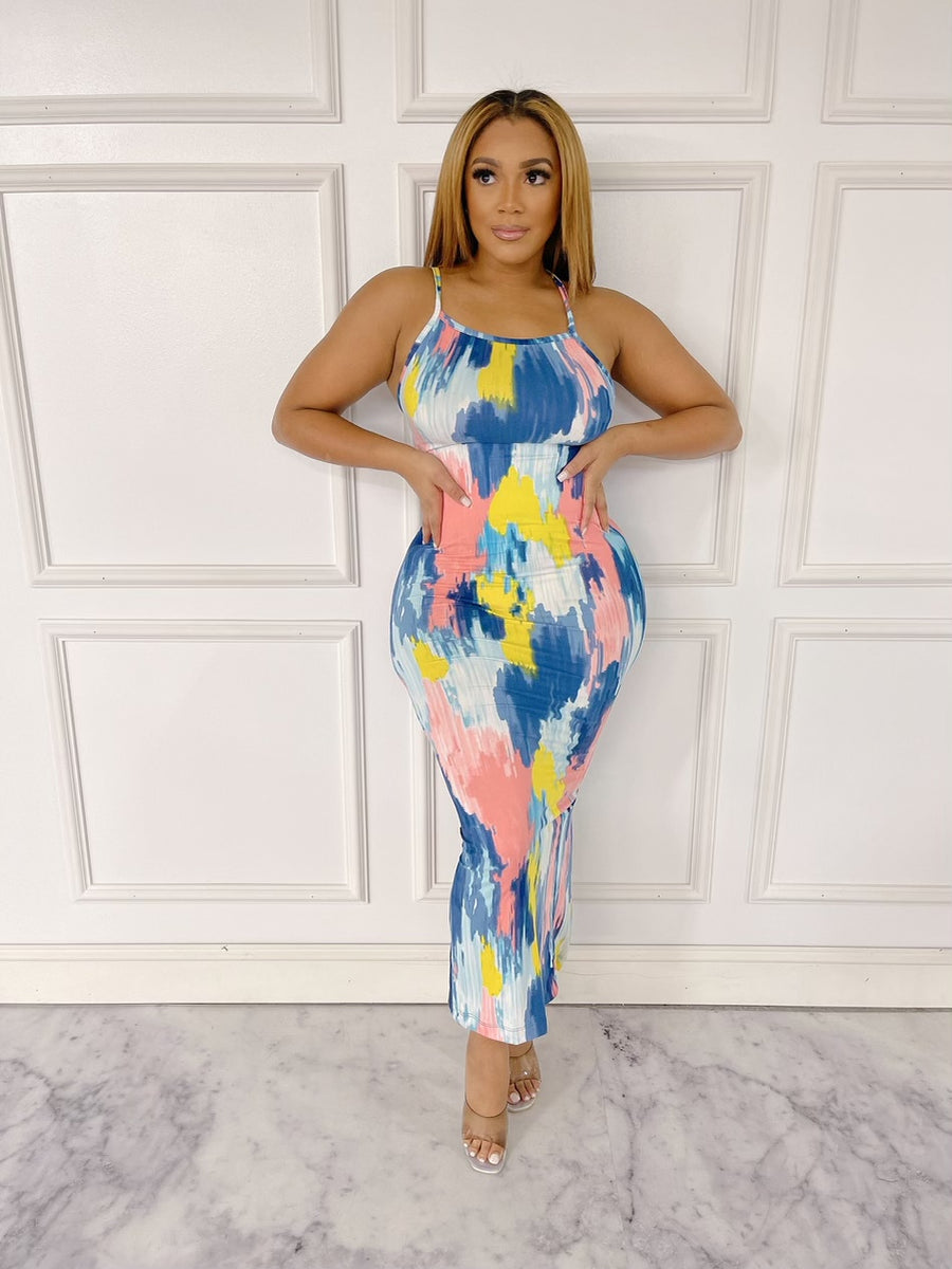 Cotton Candy Long Maxi Dress! – Just Be Cute Boutique