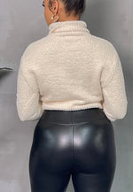 Cozy in my Skin Sweater! Matching Leather Pants on Site!