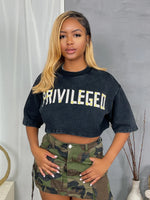 Privileged Crop Tee