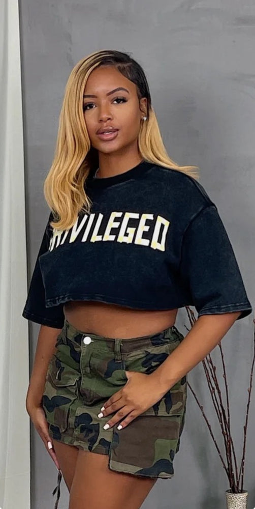 Privileged Crop Tee