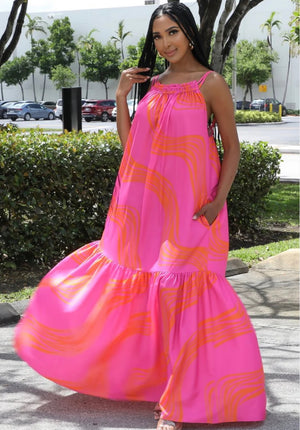 Georgia Peach Maxi! Size 1X Left ! Belt sold separately!