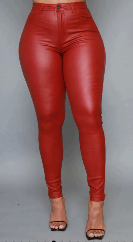 
            
                Load image into Gallery viewer, Vegan Leather Skinny Jeans! Sizes to XL!
            
        