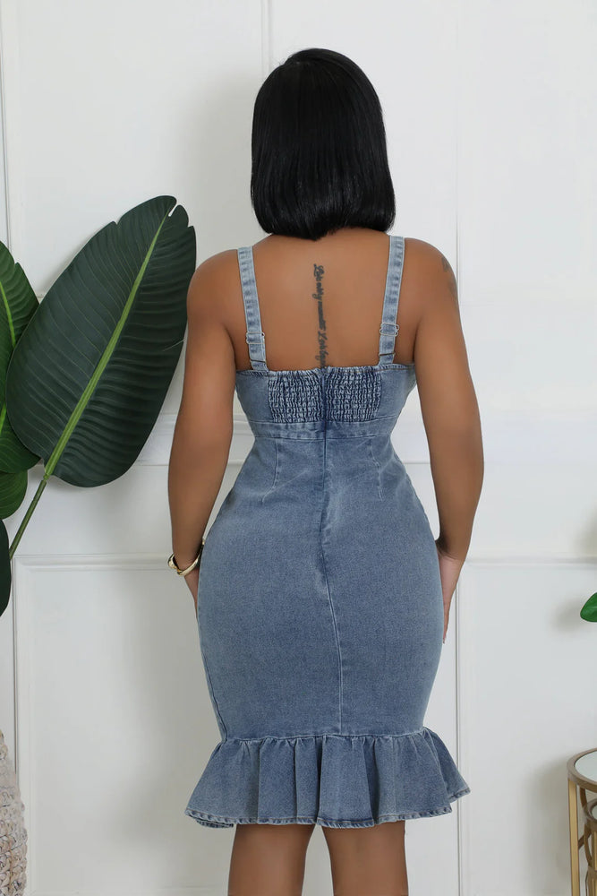 denim tennis dress Women's Halara Flex Pleated Hem 2-in-1 InstantCool Washed Denim Tennis Active Dress with Pockets