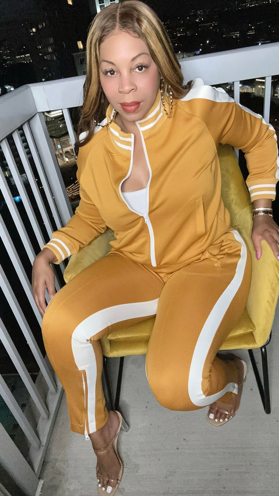 
            
                Load image into Gallery viewer, Small Left! Cold Shoulder Cut Out Track Suit!
            
        