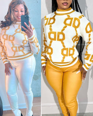New Mustard Color! Design Boutique Sweater! Two Colors