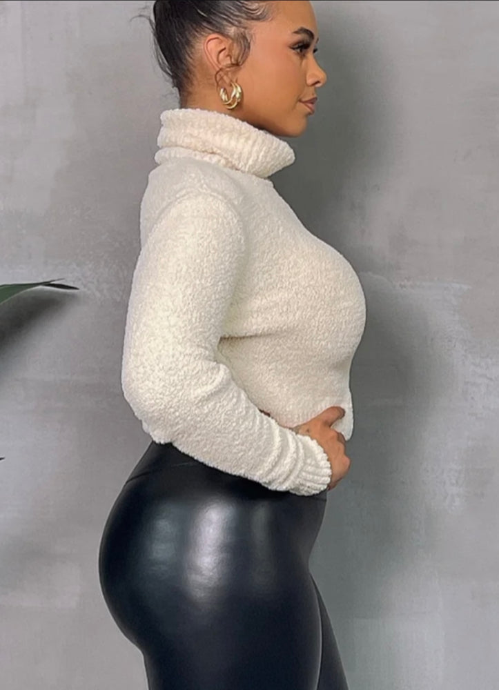 
            
                Load image into Gallery viewer, Cozy in my Skin Sweater! Matching Leather Pants on Site!
            
        