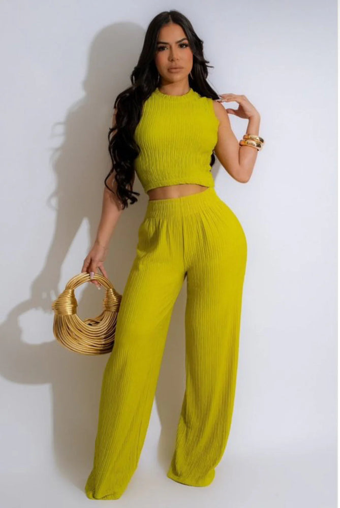 Cyber Lime Two-Piece Set