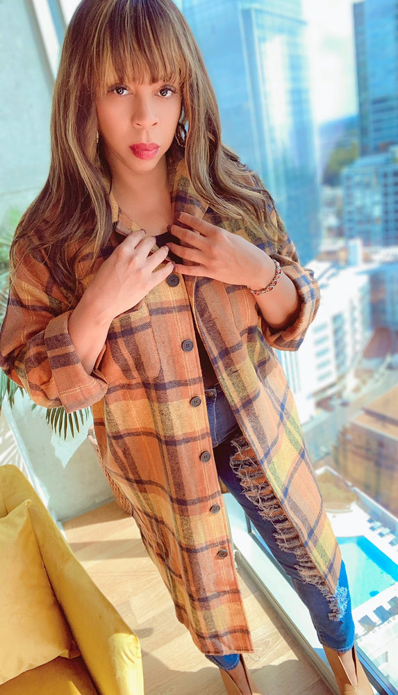 Reduced !Perfect in Plaid ! Button Down Jacket