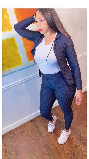 PLUS SIZE SETS!  Amazing Fabric Activewear Jogger Set - Anti-Cellulite