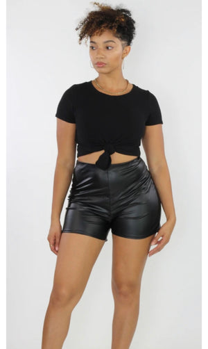 HighWaisted Leather Shorts up to 3X ‼️Great Fabric & Fit‼️Jacket on Site
