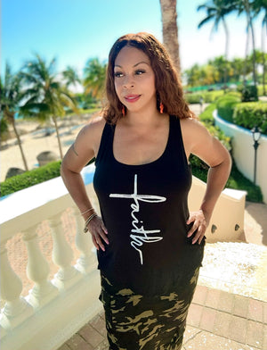 Faith Inspirational Words Tank Top ! Plus Sizes