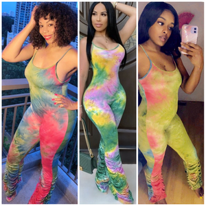 TieDye Stacked BodyCon Jumper