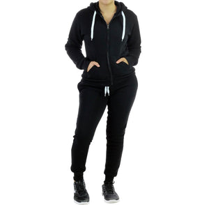 PINK Fleece Sweatsuit -Two-Piece Casual Cute Joggers Set