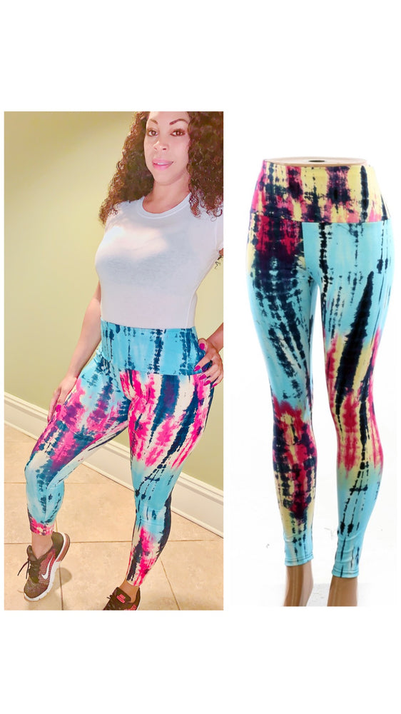 High-Waisted Spring Tie-Dye Stretchy Leggings‼️ Including PLUS SIZES! –  Just Be Cute Boutique