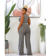 Plus Size! Belted Houndstooth Jumper ! 1X Available