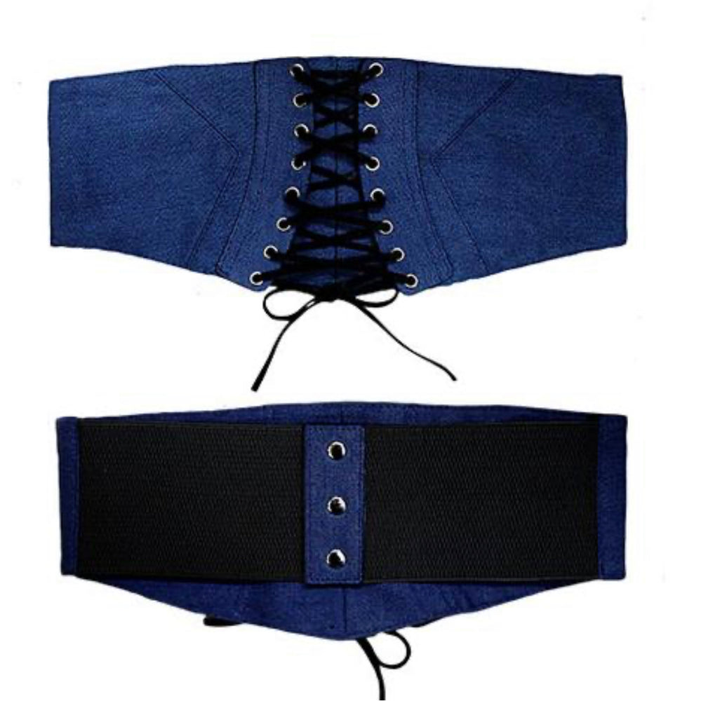 
            
                Load image into Gallery viewer, Denim Lace Belt
            
        