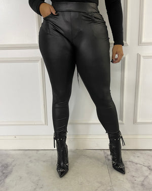 
            
                Load image into Gallery viewer, PU Leather Pocket Pants! Sizes to 3X
            
        