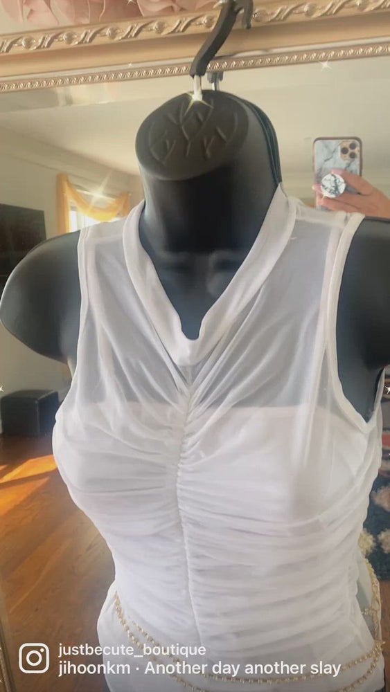 
            
                Load and play video in Gallery viewer, Ruched Mesh Bodysuit !
            
        