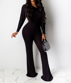 PLUS Size Arrival 🔥Solid Bell Bottom Jumpsuit